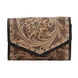 Myra Bag Trifold Wallet Flower